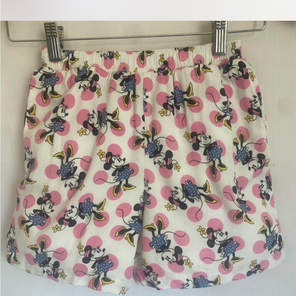 Disney Pink Athletic Shorts with Elastic Waistband